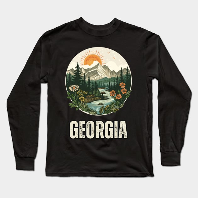 Georgia state USA Long Sleeve T-Shirt by Mary_Momerwids